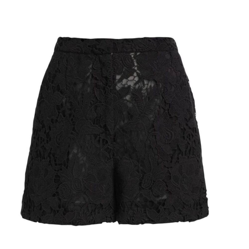 JASON WU COLLECTION Guipure Lace Shorts in Black NWT Size 10